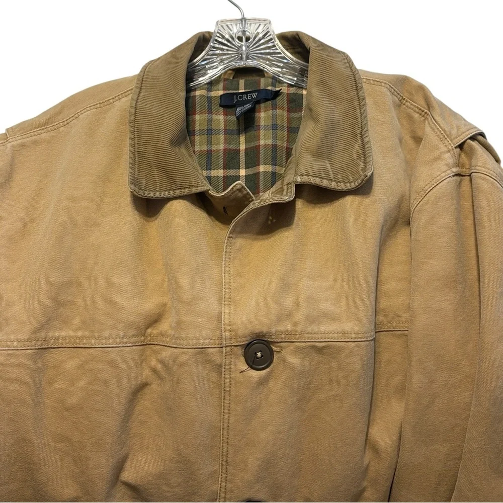 Vintage 90s Barn Coat J. Crew Men's Brown Chore Field Jacket Grunge Distress